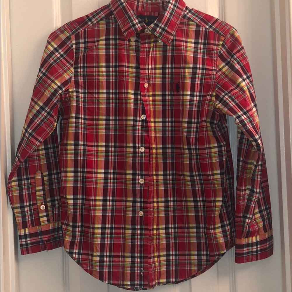 Boys Polo Long Sleeve Button Down